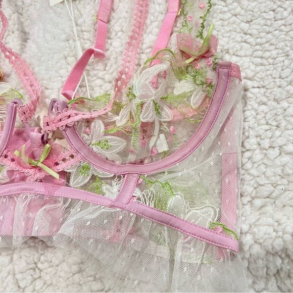 For Love and Lemons Waterlillies Bustier Top Size XS - Picture 5 of 8